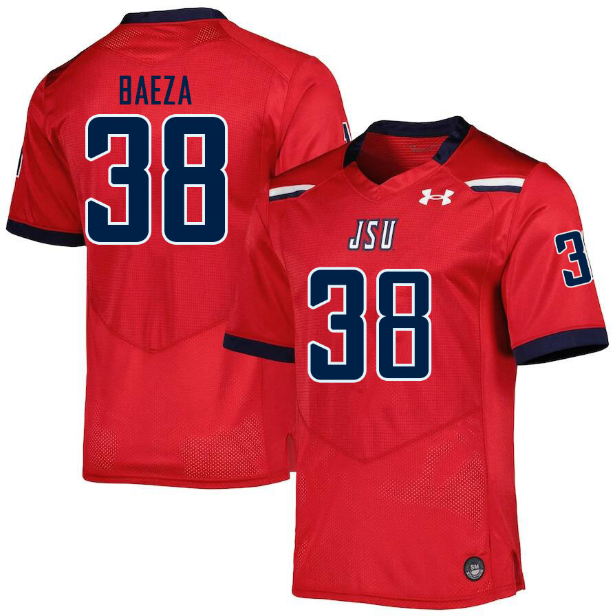 Men-Youth #38 Gerardo Baeza Jackson State Tigers 2023 College Football Jerseys Stitched Sale-Red